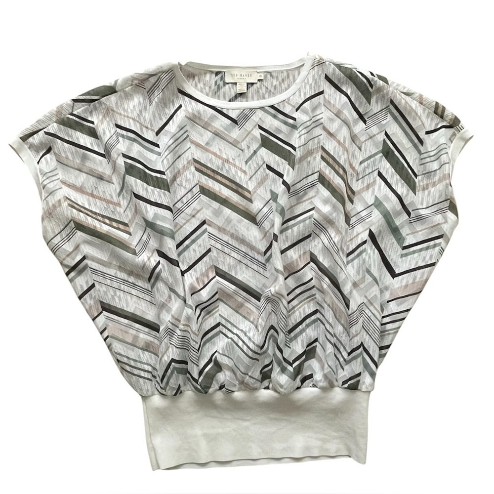 NWOT Ted Baker Vilanta Everglade Burnout  Top Sweater Pullover Bohemian - Picture 2 of 10